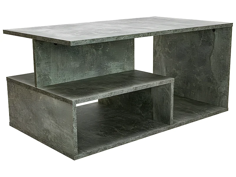 SIENNE - Couchtisch - Industrial Style - Betonimitat -90x51x43 cm - Couchtisch
