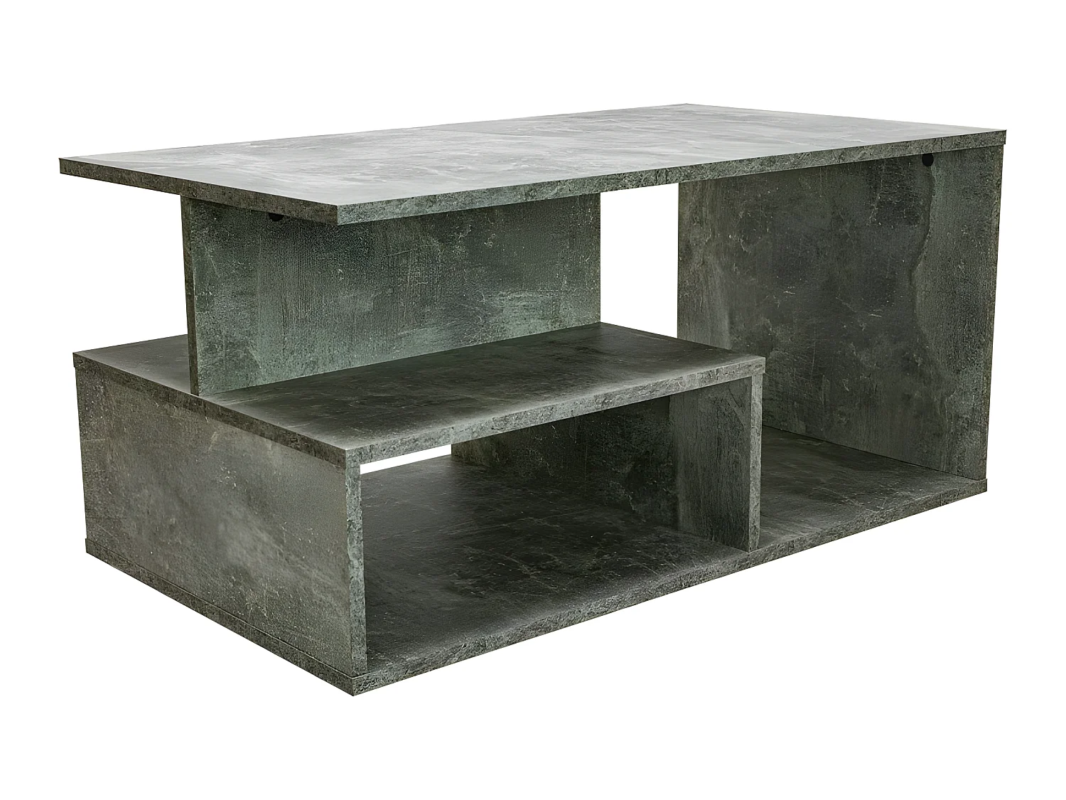 SIENNE - Couchtisch - Industrial Style - Betonimitat -90x51x43 cm - Couchtisch