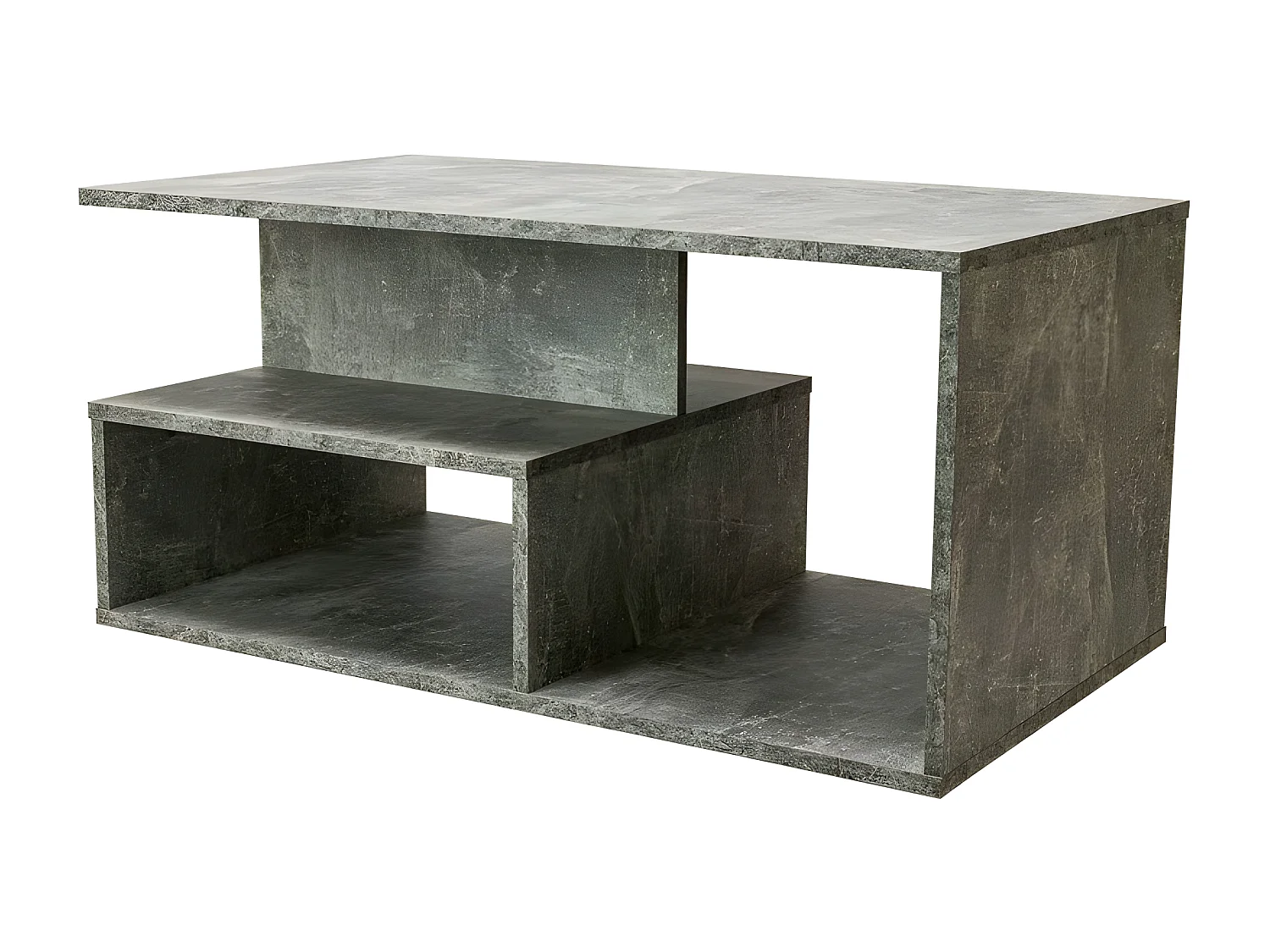 SIENNE - Couchtisch - Industrial Style - Betonimitat -90x51x43 cm - Couchtisch
