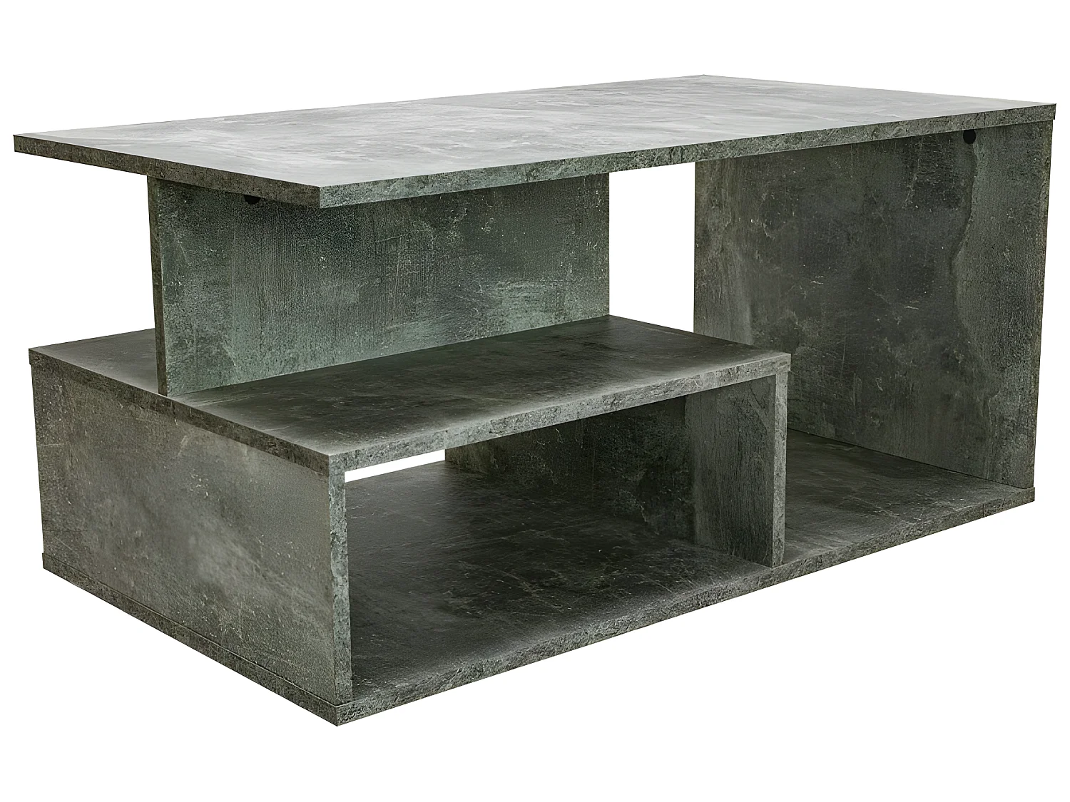 SIENNE - Couchtisch - Industrial Style - Betonimitat -90x51x43 cm - Couchtisch