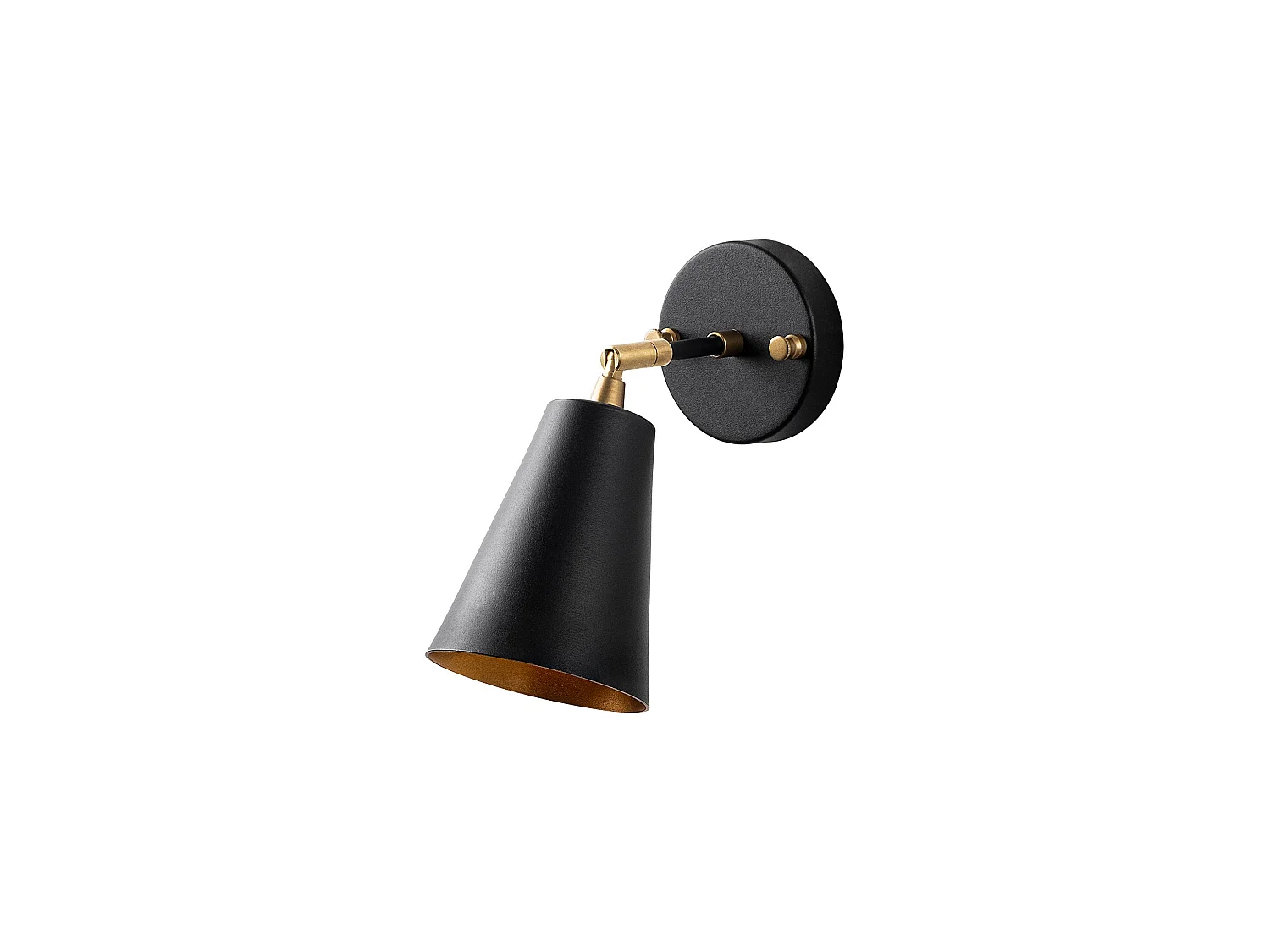 Applique Murale Interieur,  Lampe Murale Industrielle Bois, Noir 10x26x21 Cm
