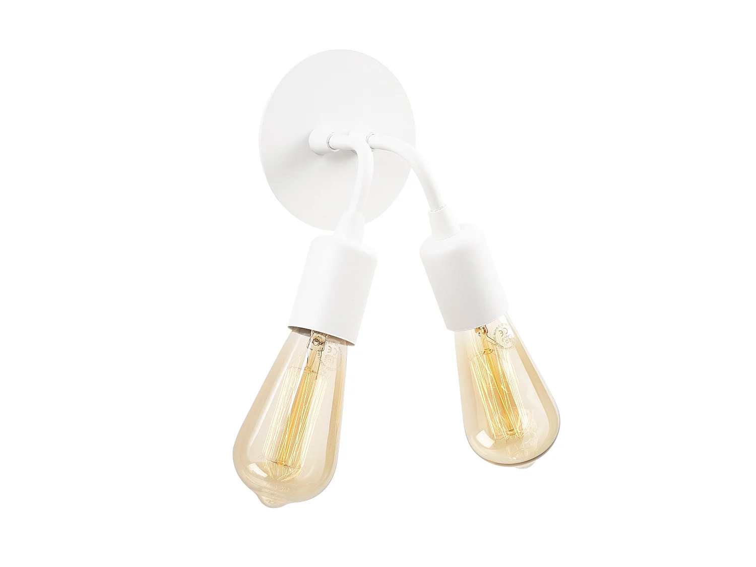 Applique Murale Interieur,  Lampe Murale Industrielle Bois, Blanc 14x14x20 Cm