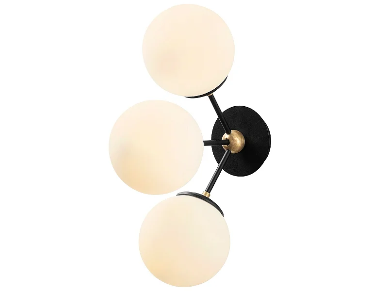 Applique Murale Interieur,  Lampe Murale Industrielle Bois, Noir 15x30x44 Cm