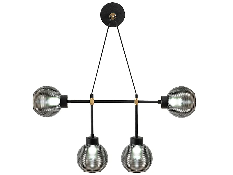 Applique Murale Interieur,  Lampe Murale Industrielle Bois, Noir 78x15x65 Cm