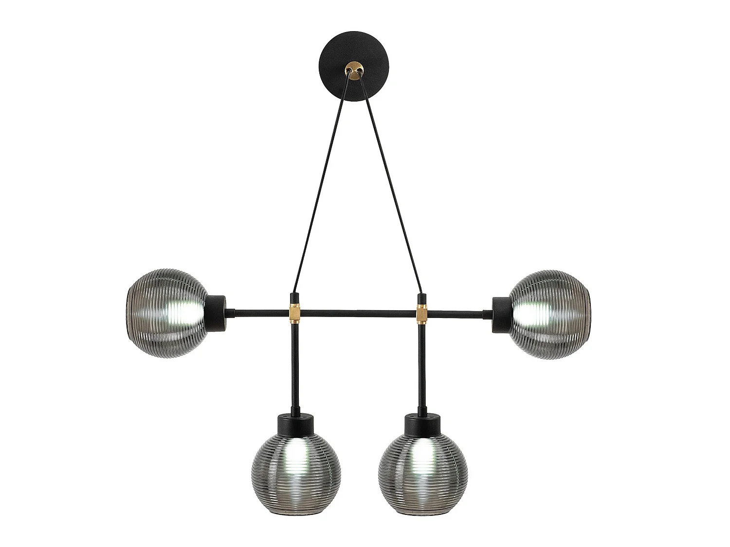 Applique Murale Interieur,  Lampe Murale Industrielle Bois, Noir 78x15x65 Cm