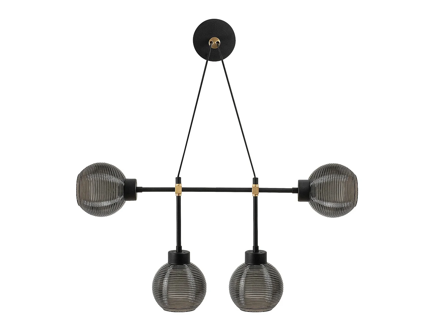 Applique Murale Interieur,  Lampe Murale Industrielle Bois, Noir 78x15x65 Cm