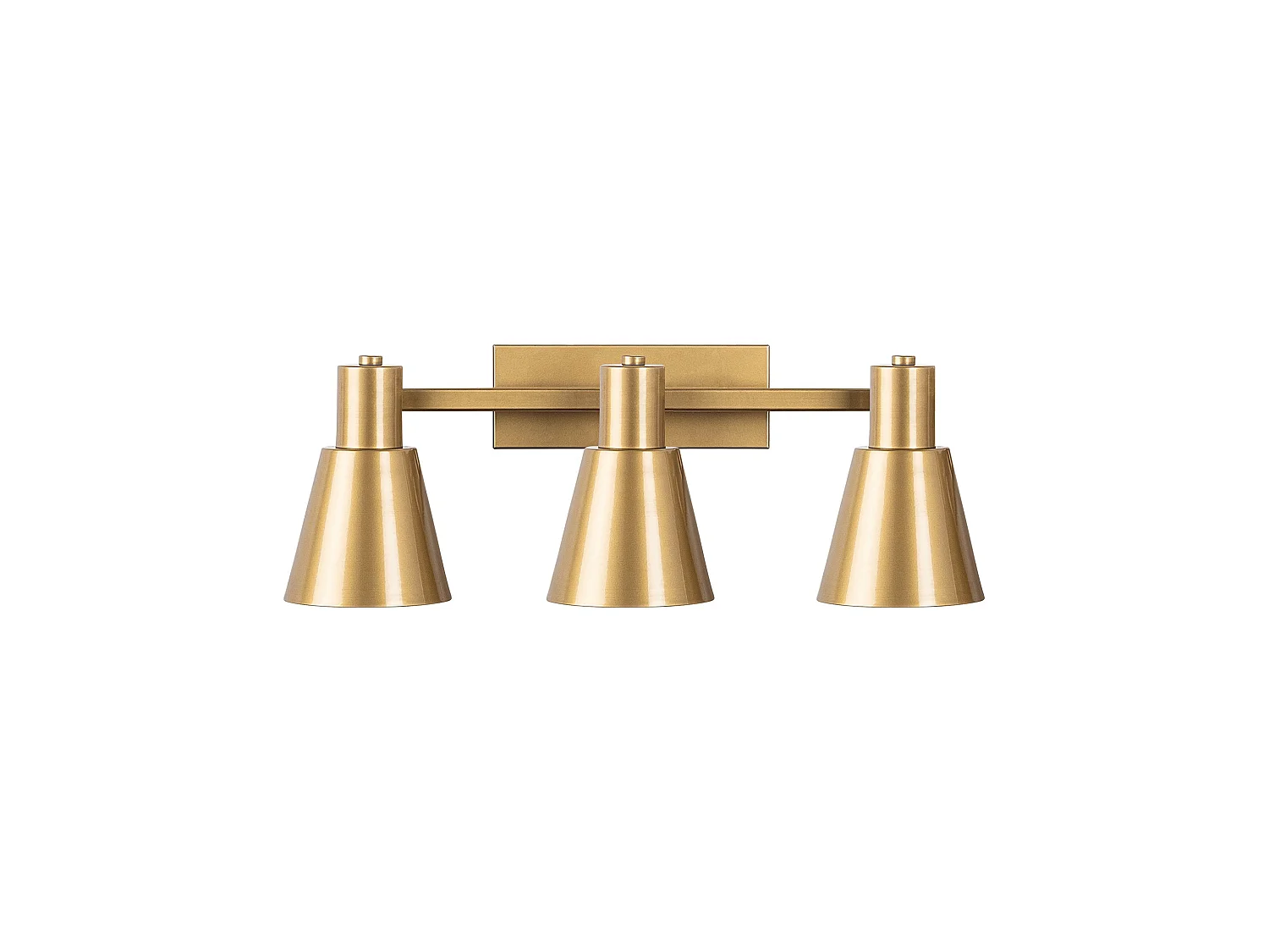 Applique Murale Interieur,  Lampe Murale Industrielle Bois, Or 60x21x21 Cm