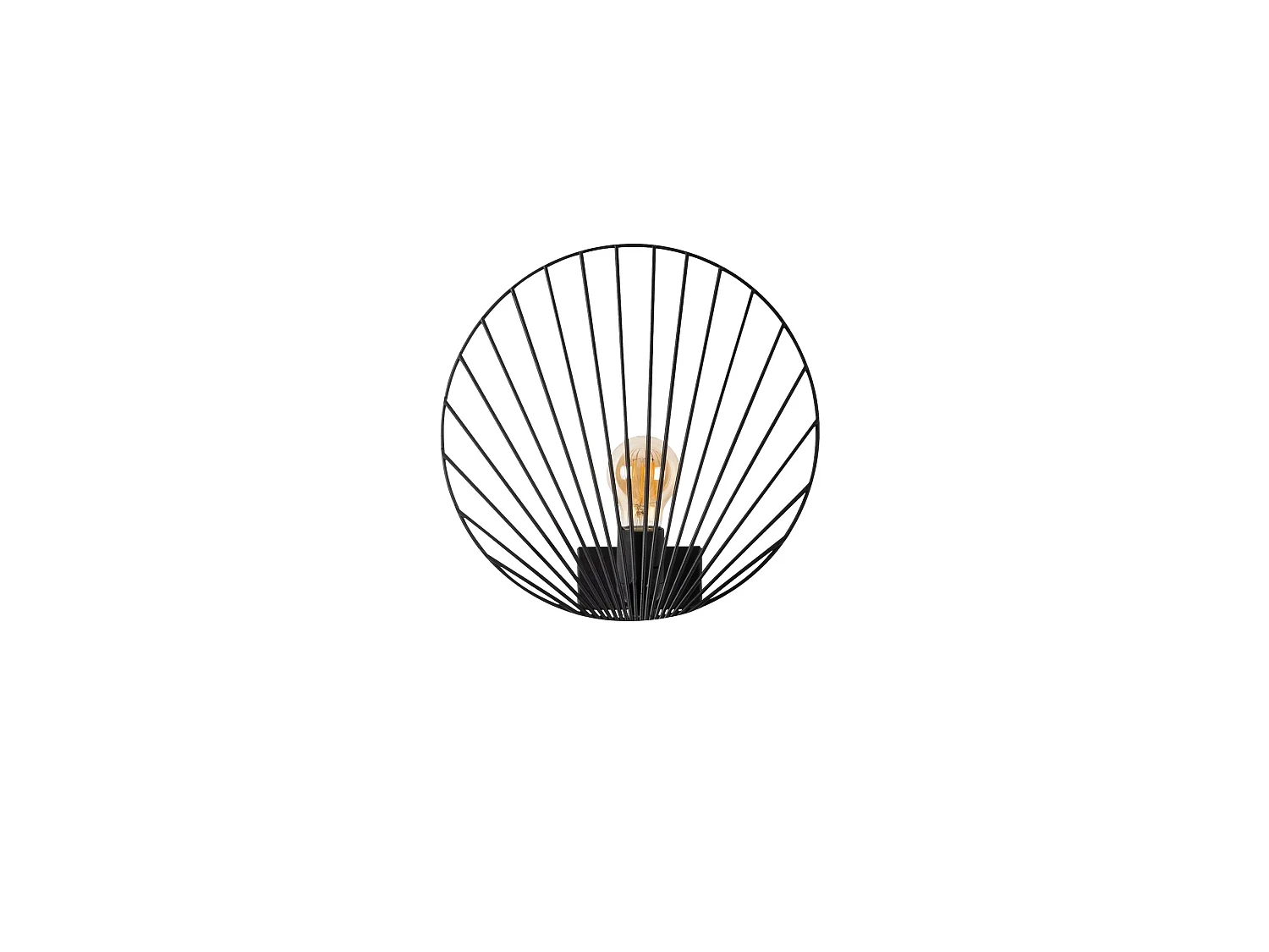 Applique Murale Interieur,  Lampe Murale Industrielle Bois, Noir 30x12x30 Cm