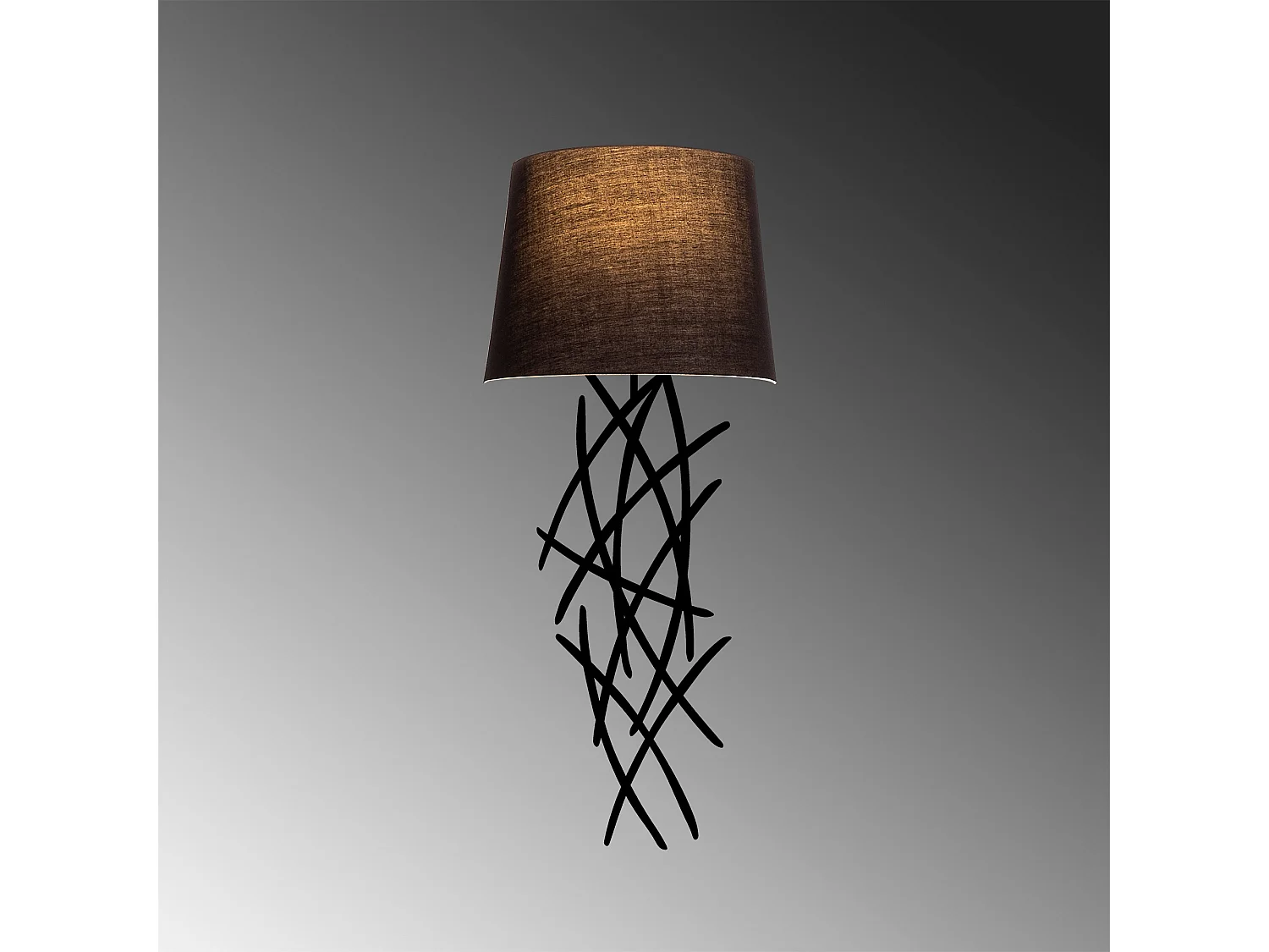 Applique Murale Interieur,  Lampe Murale Industrielle Bois, Noir 15x28x72 Cm