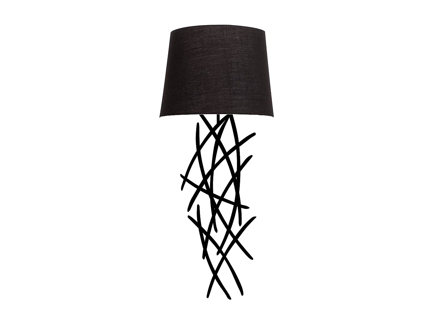 Applique Murale Interieur,  Lampe Murale Industrielle Bois, Noir 15x28x72 Cm