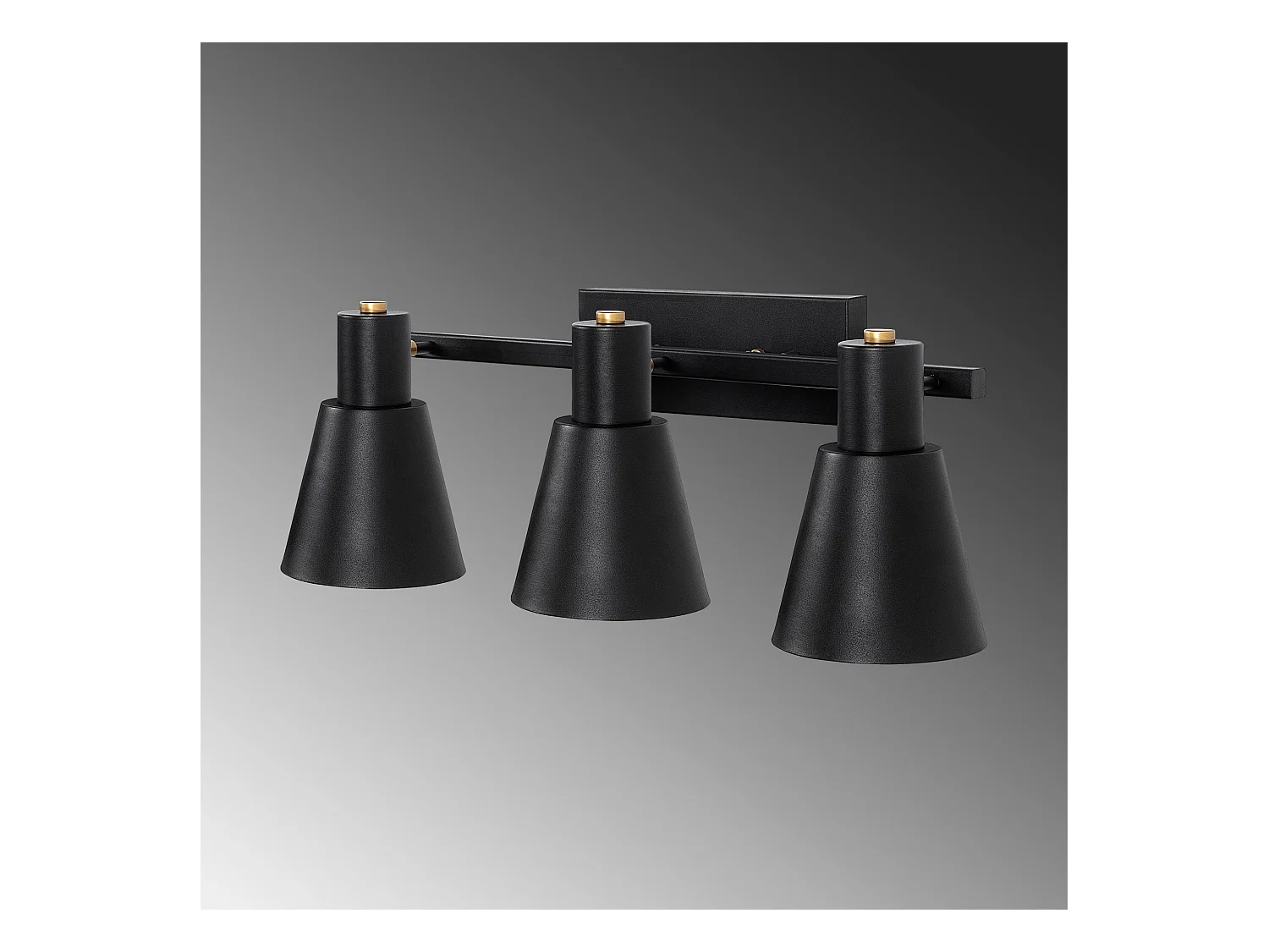 Applique Murale Interieur,  Lampe Murale Industrielle Bois, Noir 60x21x21 Cm