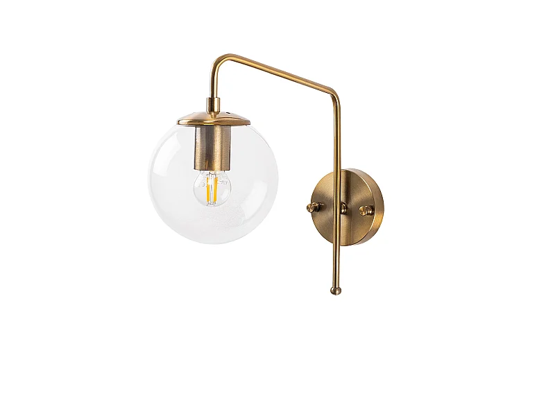 Applique Murale Interieur,  Lampe Murale Industrielle Bois, Vintage 15x32x32 Cm