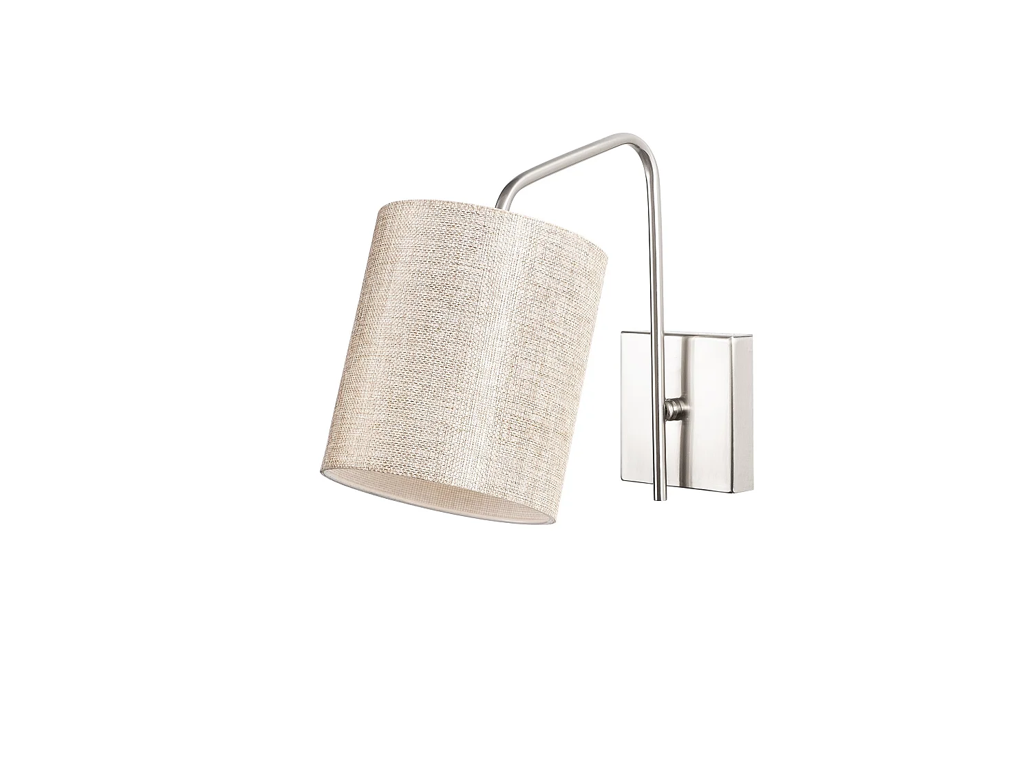 Applique Murale Interieur,  Lampe Murale Industrielle Bois, Nickel 14x27x24 Cm