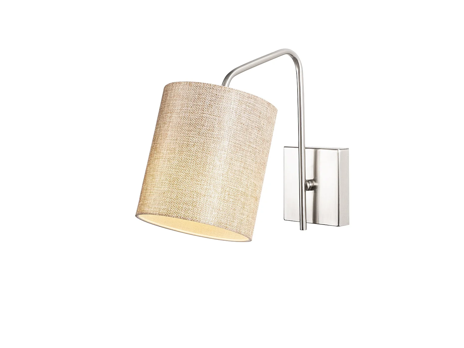 Applique Murale Interieur,  Lampe Murale Industrielle Bois, Nickel 14x27x24 Cm