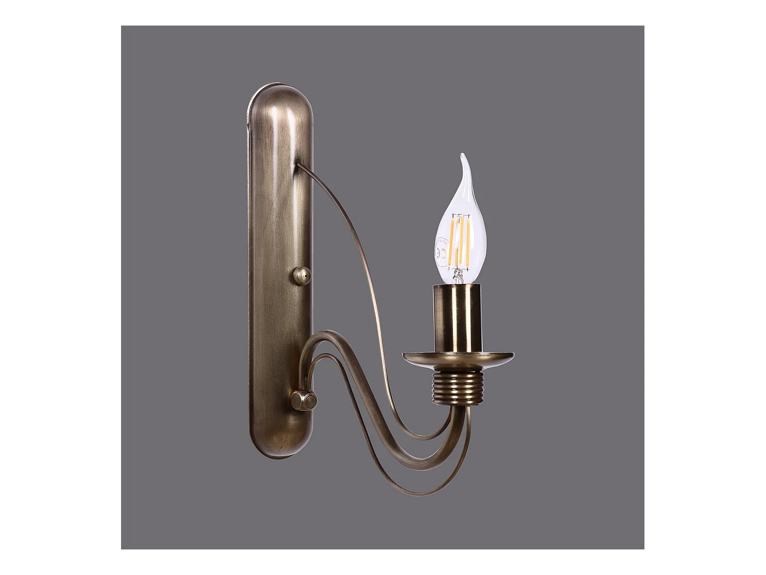 Applique Murale Interieur,  Lampe Murale Industrielle Bois, Multicolor 12x30x29 Cm