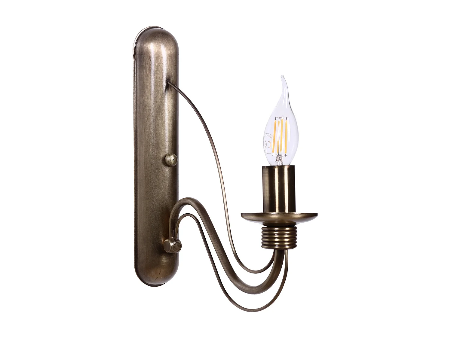 Applique Murale Interieur,  Lampe Murale Industrielle Bois, Multicolor 12x30x29 Cm