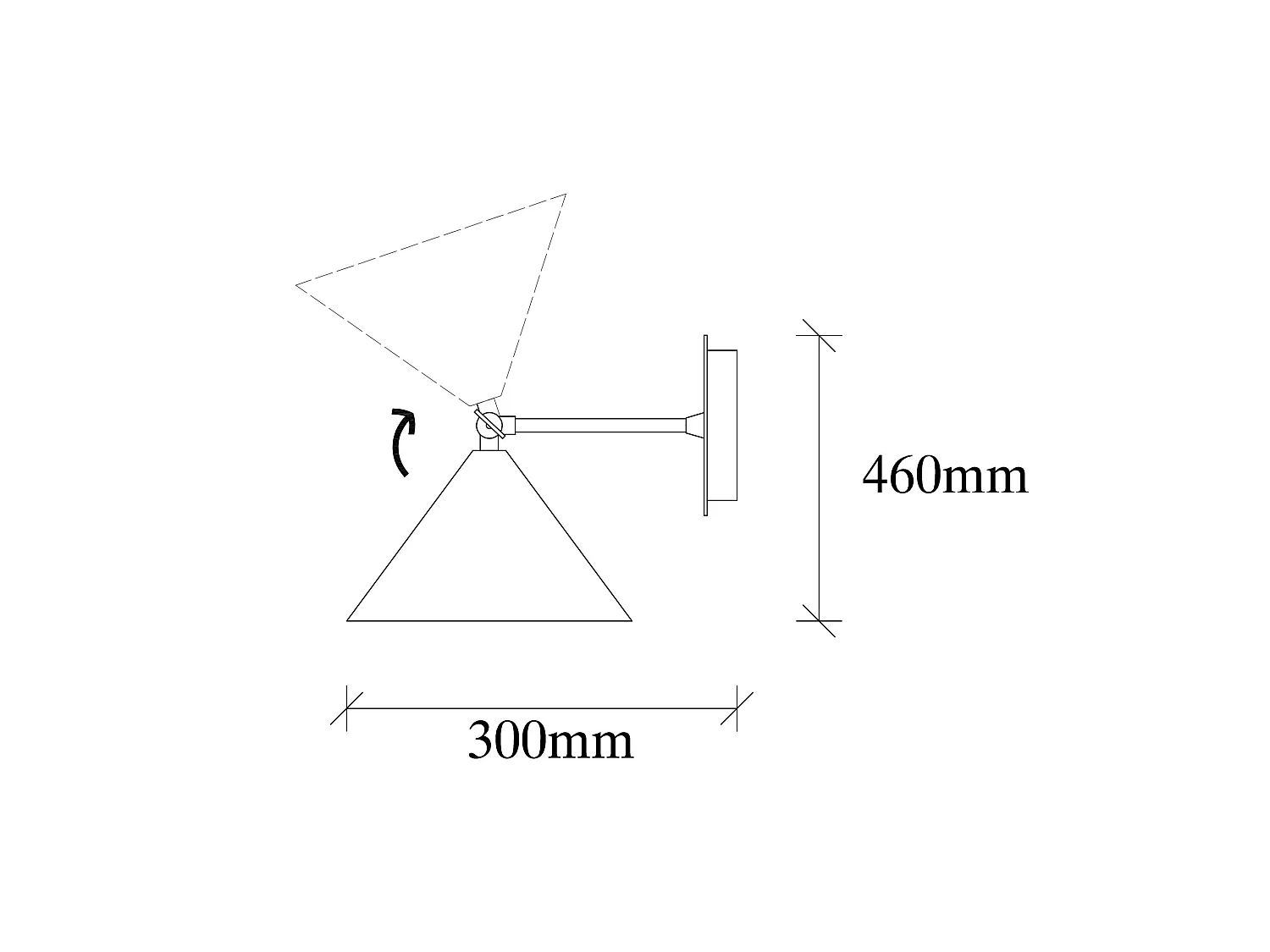 Applique Murale Interieur,  Lampe Murale Industrielle Bois, Noir 19x26x20 Cm