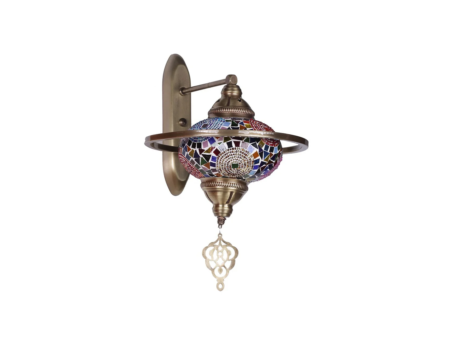 Applique Murale Interieur,  Lampe Murale Industrielle Bois, Multicolor 25x44x30 Cm