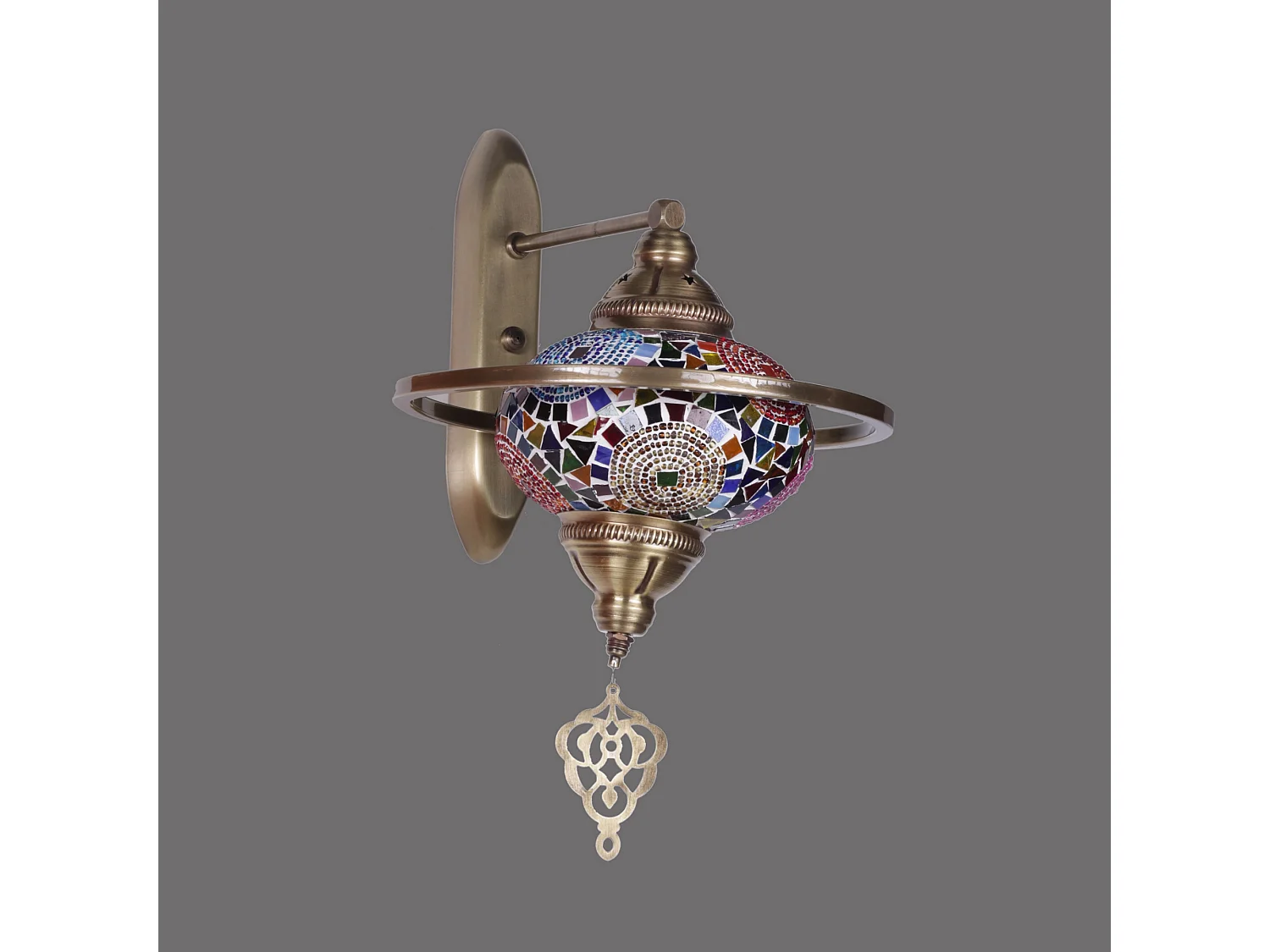 Applique Murale Interieur,  Lampe Murale Industrielle Bois, Multicolor 25x44x30 Cm