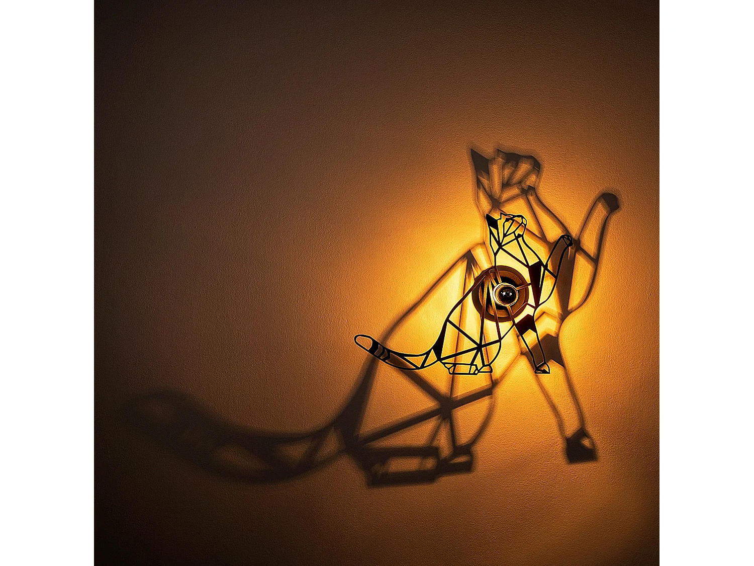 Applique Murale Interieur,  Design En Bois Et En Mdf, Noir 56x12x42 Cm