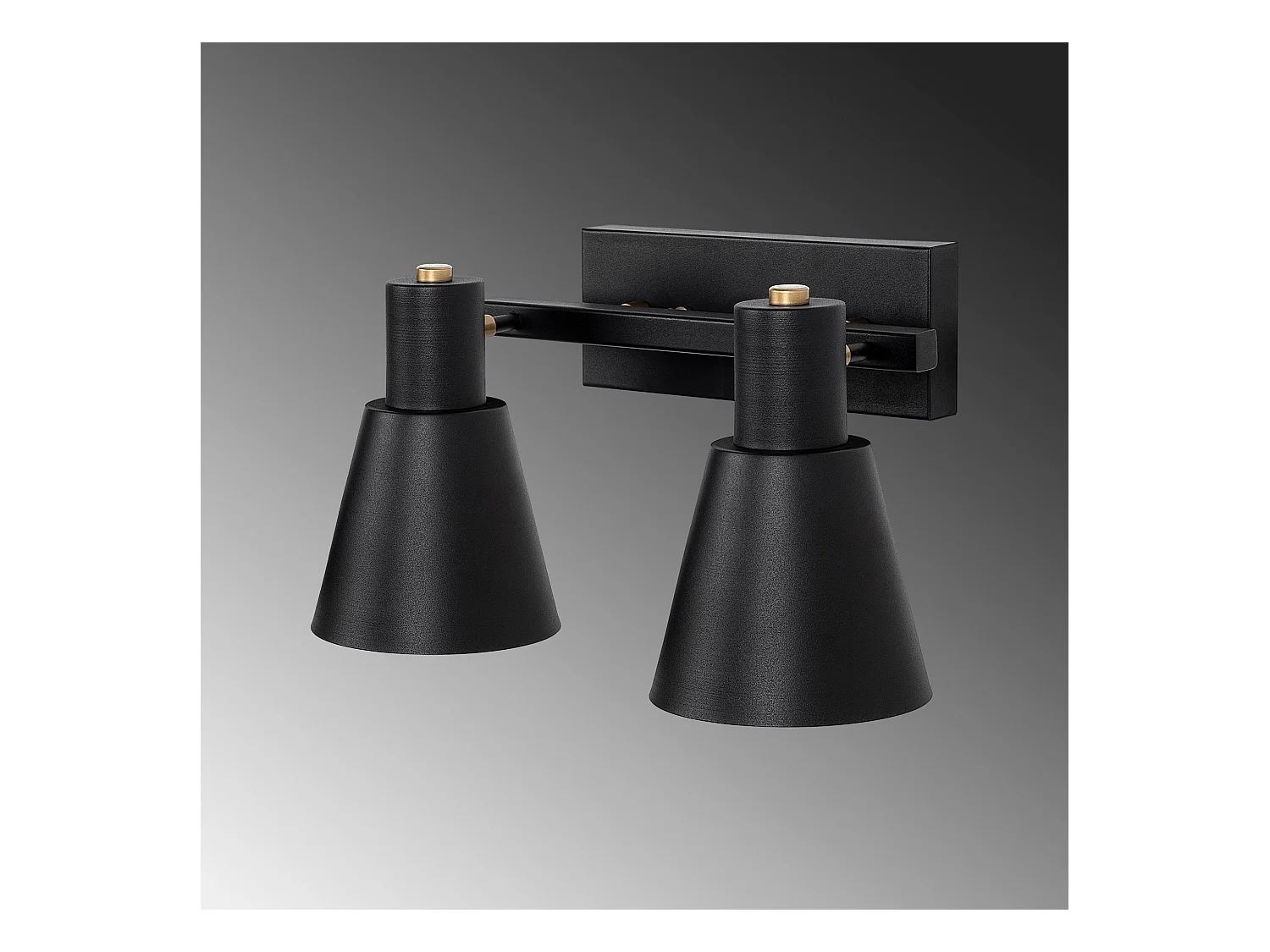 Applique Murale Interieur,  Lampe Murale Industrielle Bois, Noir 38x21x21 Cm