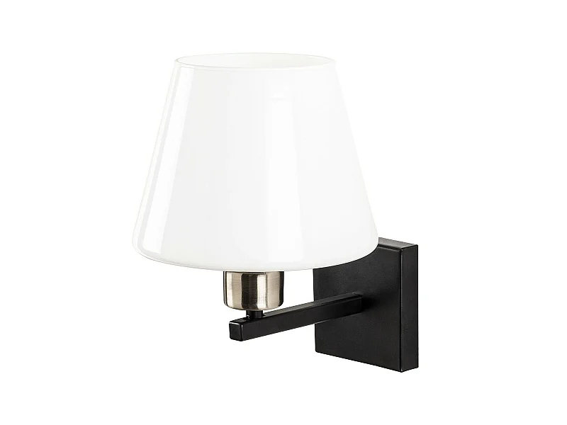 Applique Murale Interieur,  Lampe Murale Industrielle Bois, Noir 22x25x25 Cm