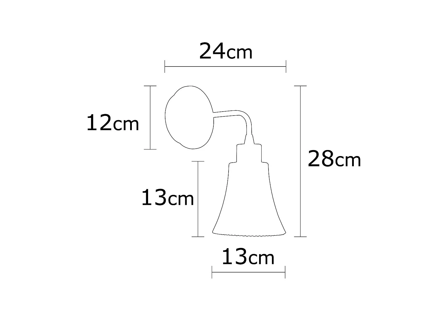 Applique Murale Interieur,  Lampe Murale Industrielle Bois, Or 13x13x28 Cm