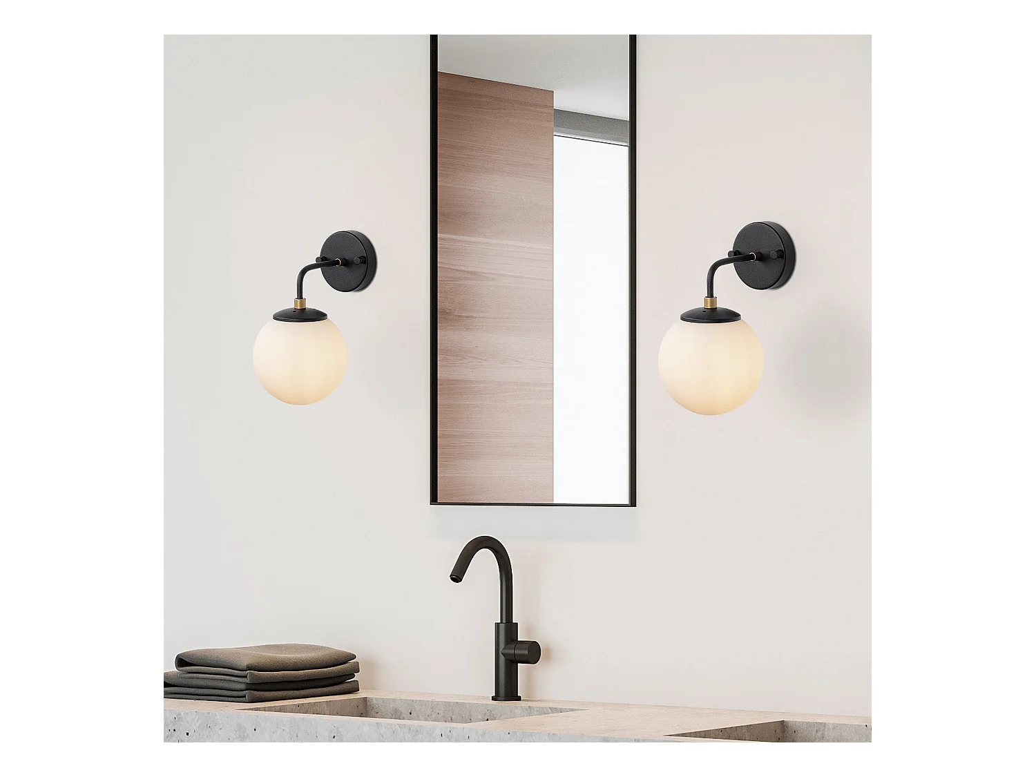 Applique Murale Interieur,  Lampe Murale Industrielle Bois, Noir 15x21x27 Cm