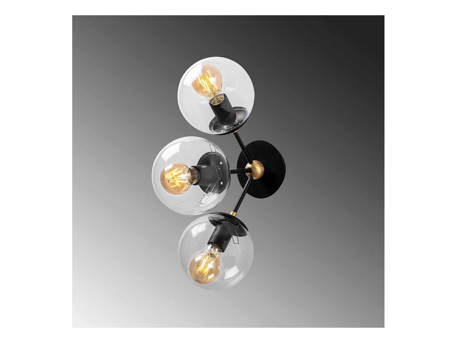 Applique Murale Interieur,  Lampe Murale Industrielle Bois, Noir 30x15x44 Cm