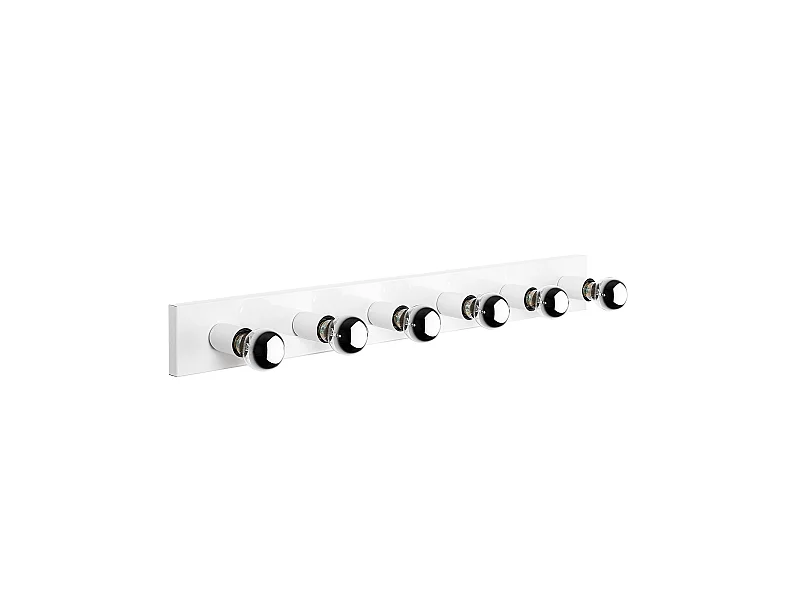 Applique Murale Interieur,  Lampe Murale Industrielle Bois, Blanc 10x10x91 Cm