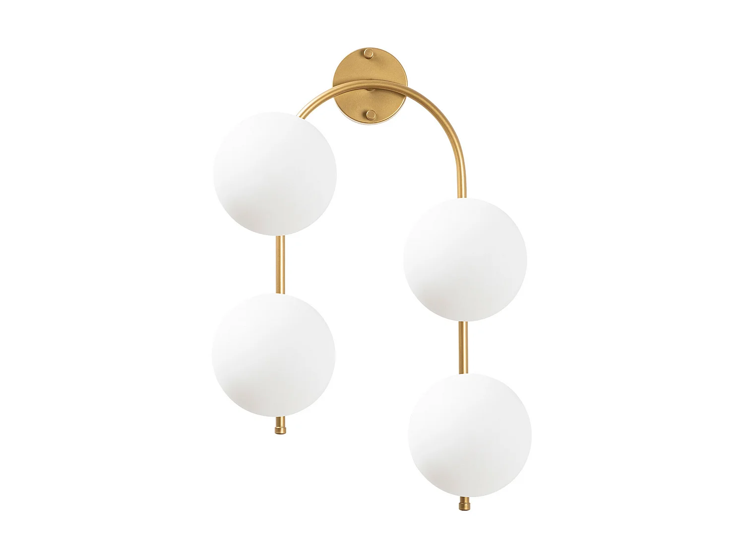 Applique Murale Interieur,  Lampe Murale Industrielle Bois, Or Shine  40x26x62 Cm