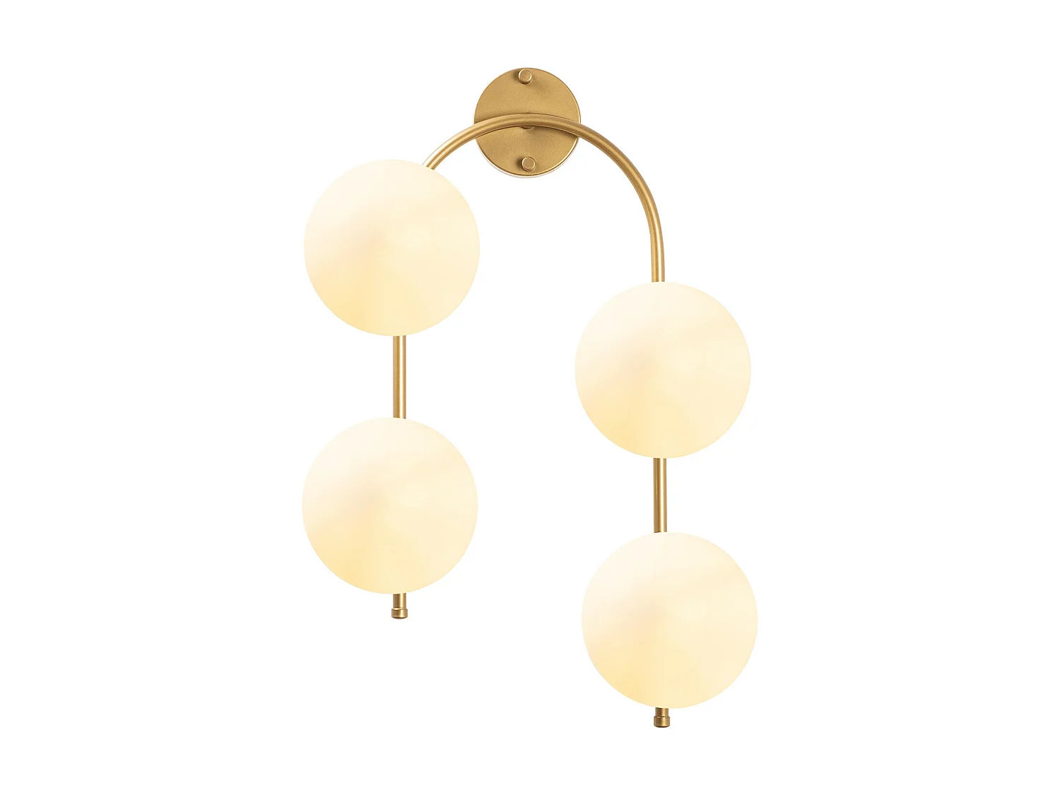 Applique Murale Interieur,  Lampe Murale Industrielle Bois, Or Shine  40x26x62 Cm