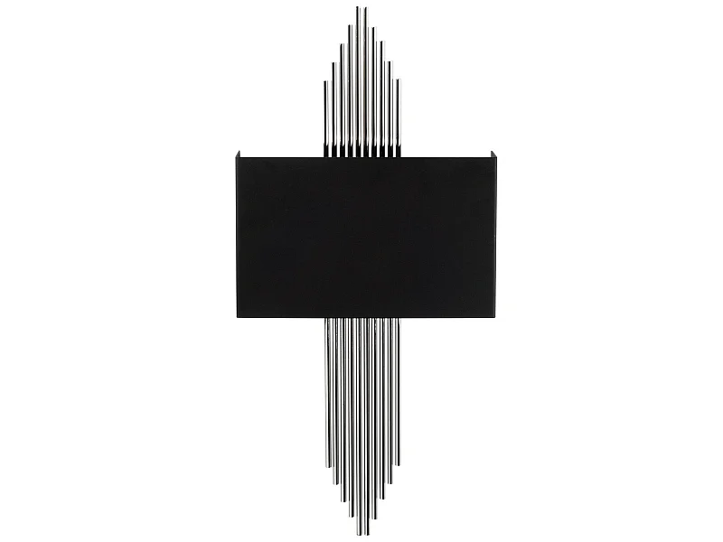 Applique Murale Interieur,  Lampe Murale Industrielle Bois, Noir 75x10x22 Cm