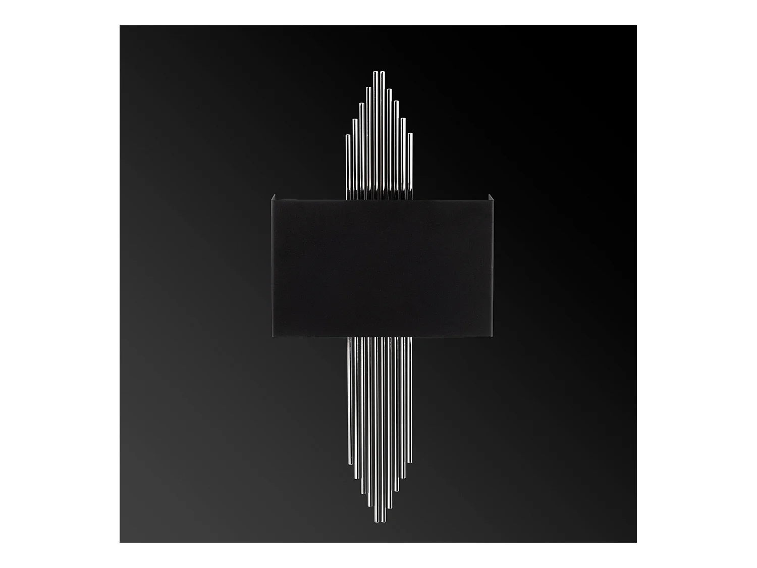 Applique Murale Interieur,  Lampe Murale Industrielle Bois, Noir 75x10x22 Cm