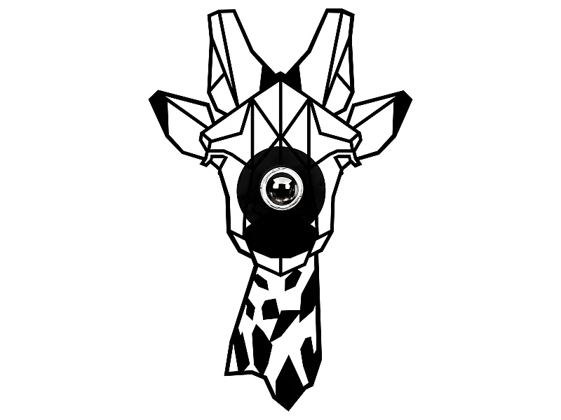 Applique Murale Interieur,  Design En Bois Et En Mdf, Noir 35x12x54 Cm