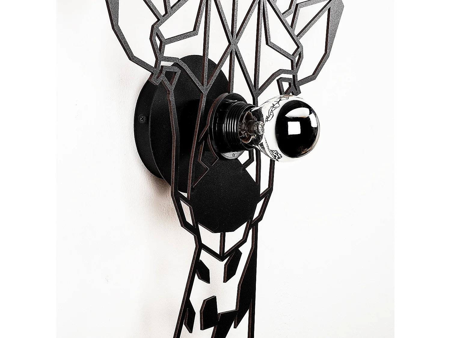 Applique Murale Interieur,  Design En Bois Et En Mdf, Noir 35x12x54 Cm