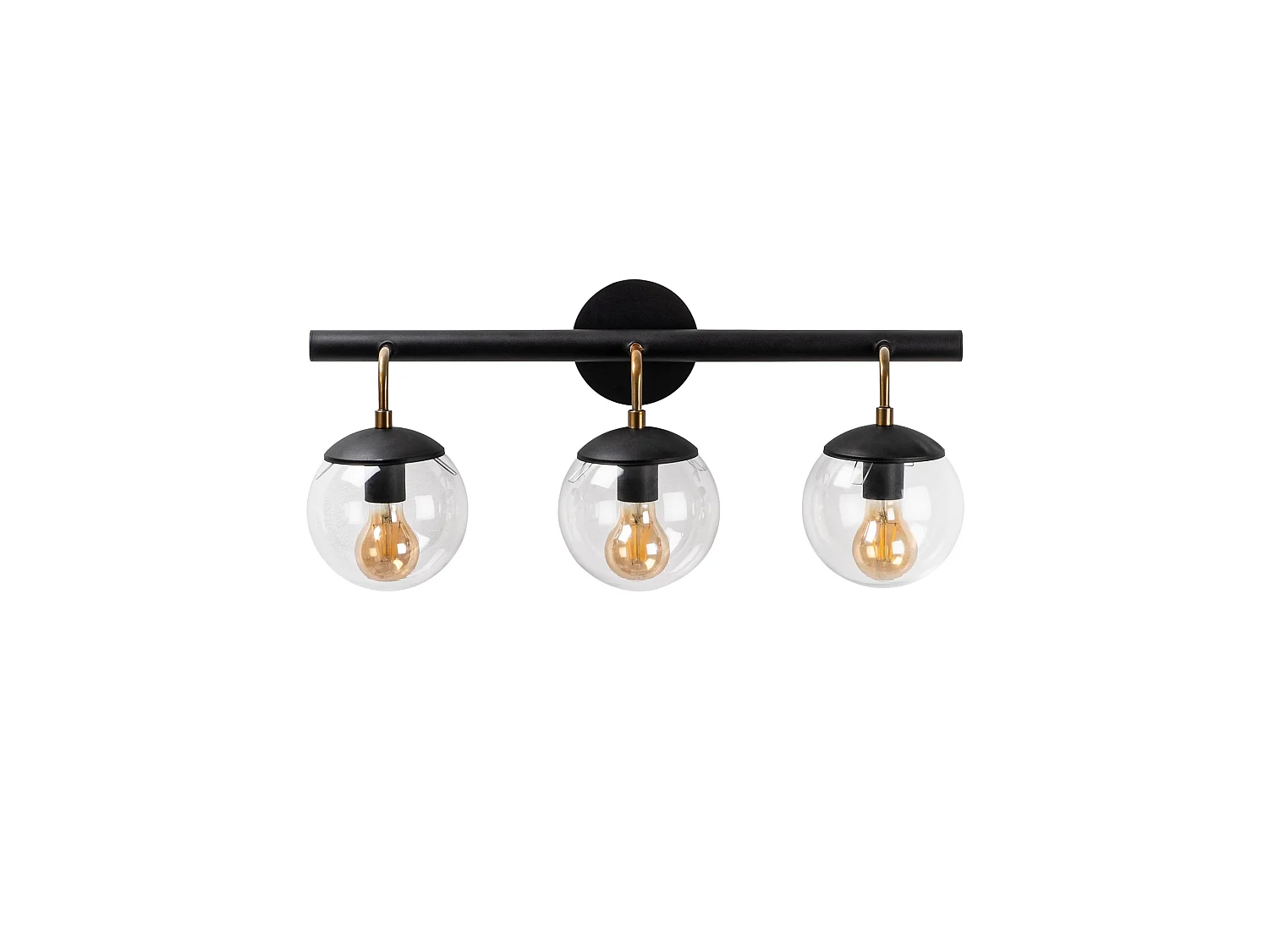 Applique Murale Interieur,  Lampe Murale Industrielle Bois, Noir 61x28x20 Cm