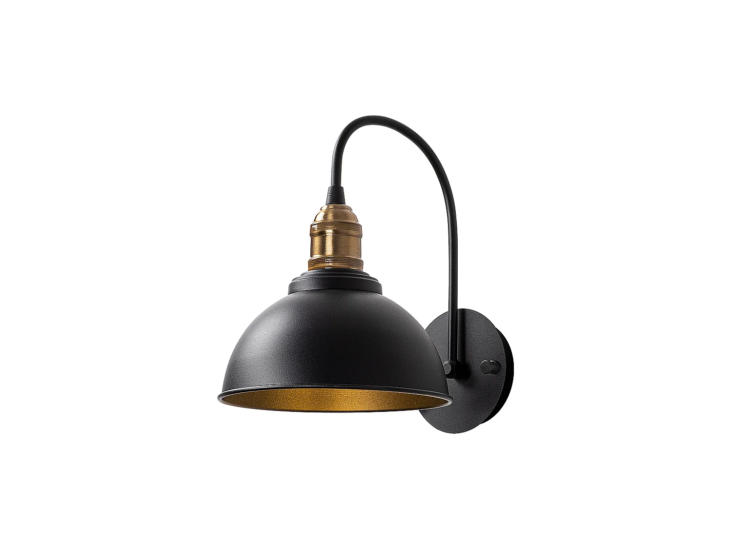 Applique Murale Interieur,  Lampe Murale Industrielle Bois, Noir 27x27x36 Cm