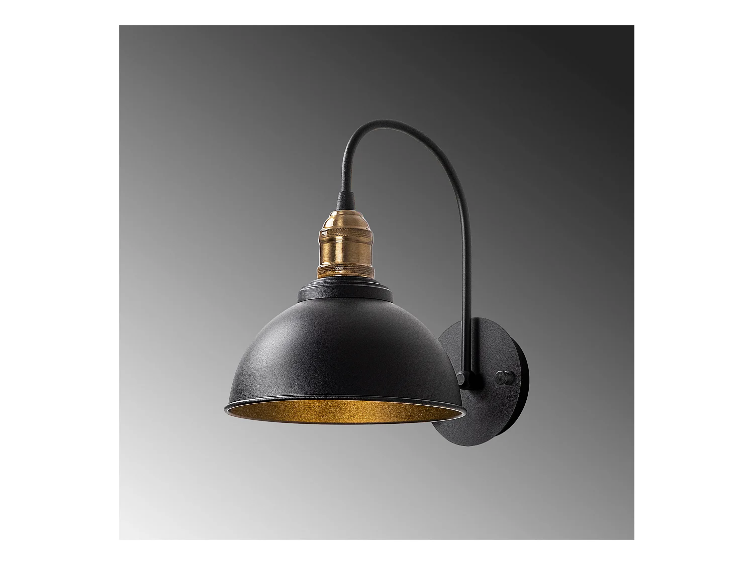 Applique Murale Interieur,  Lampe Murale Industrielle Bois, Noir 27x27x36 Cm
