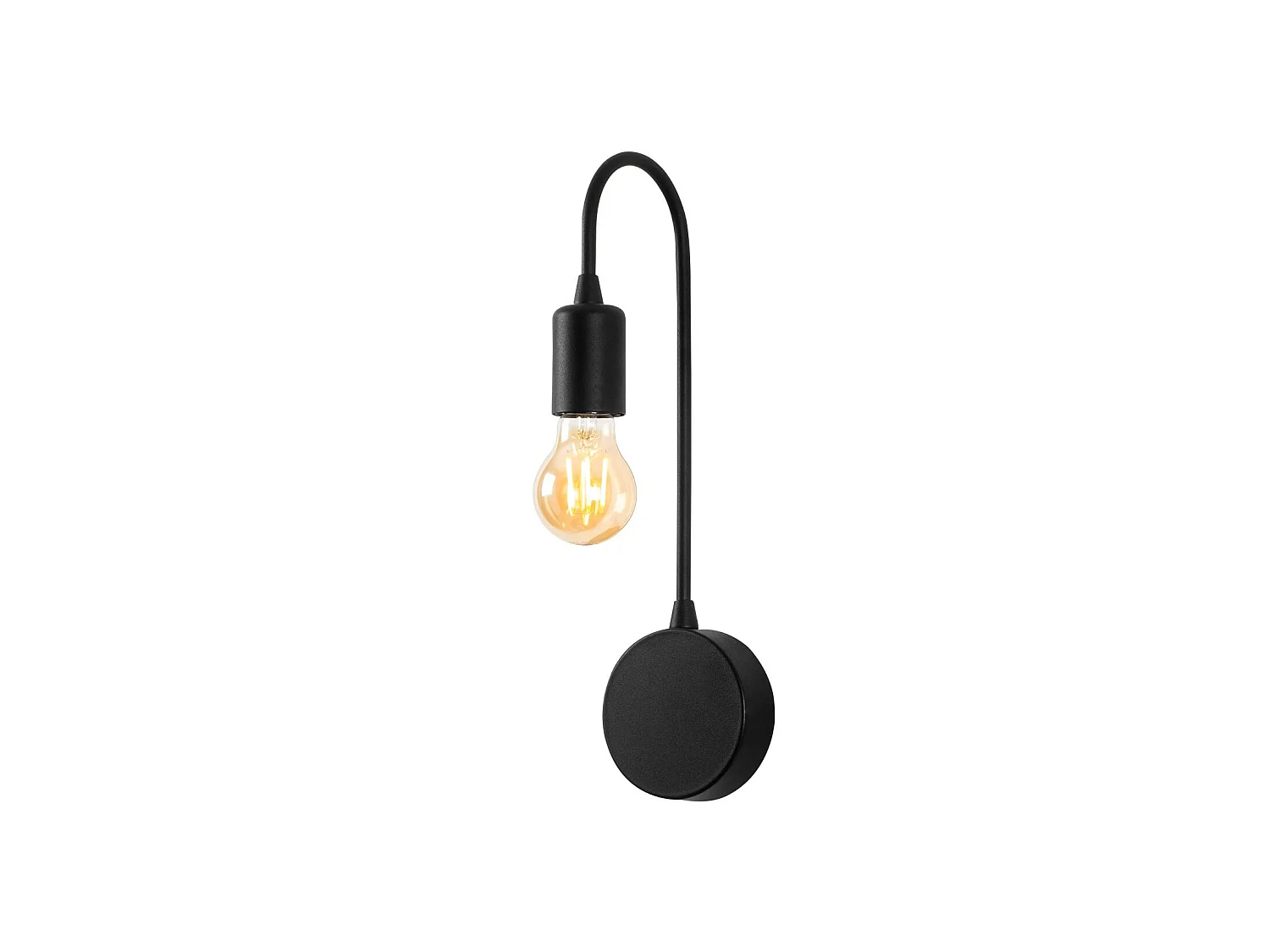 Applique Murale Interieur,  Lampe Murale Industrielle Bois, Noir 10x14x38 Cm