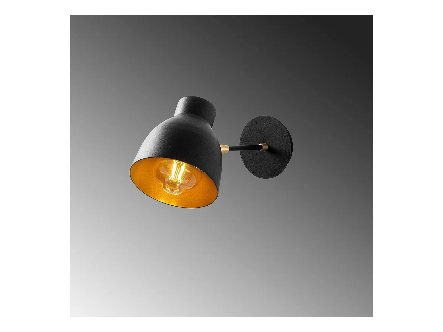 Applique Murale Interieur,  Lampe Murale Industrielle Bois, Noir 15x38x20 Cm