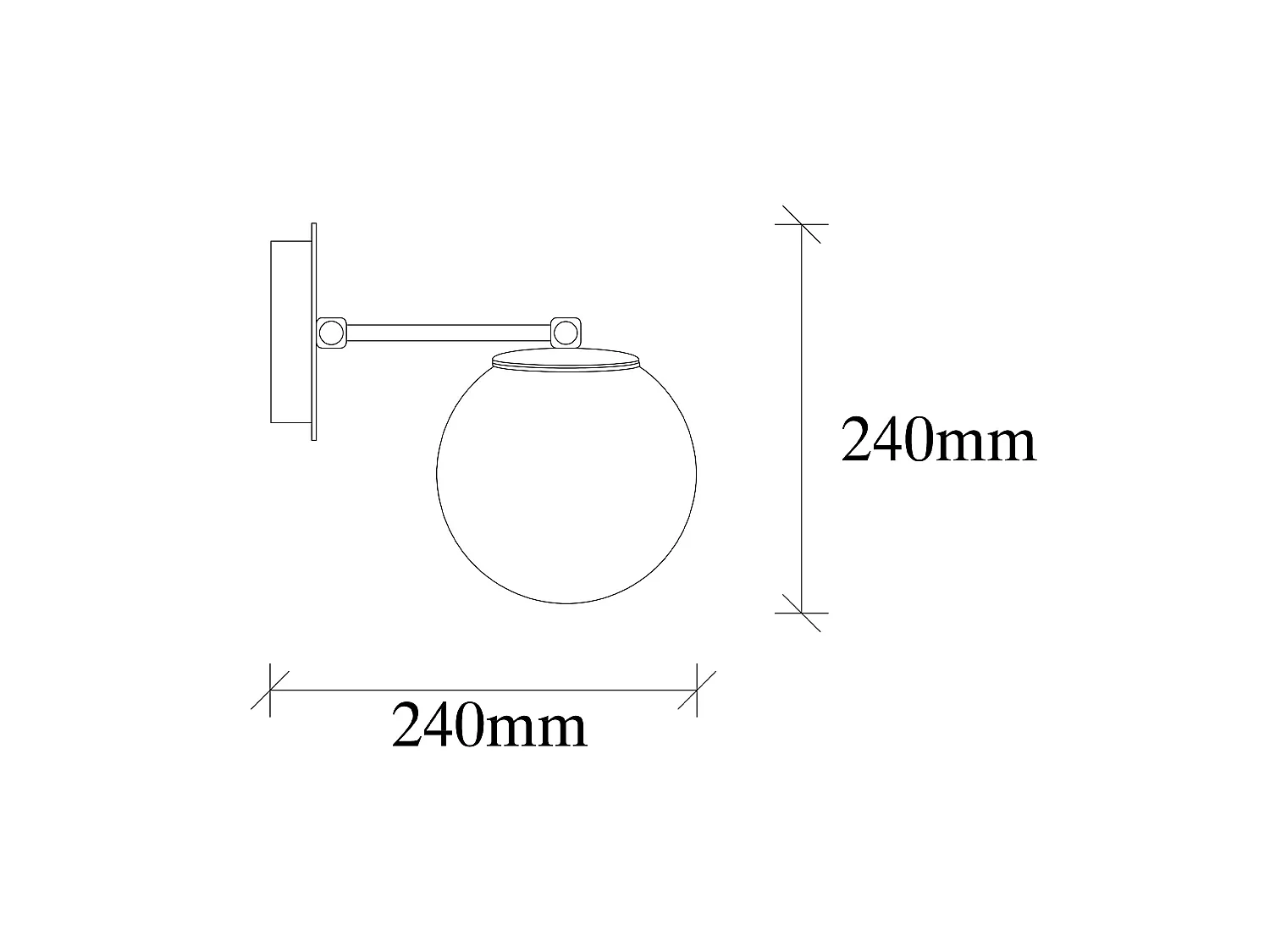 Applique Murale Interieur,  Lampe Murale Industrielle Bois, Noir 15x24x24 Cm