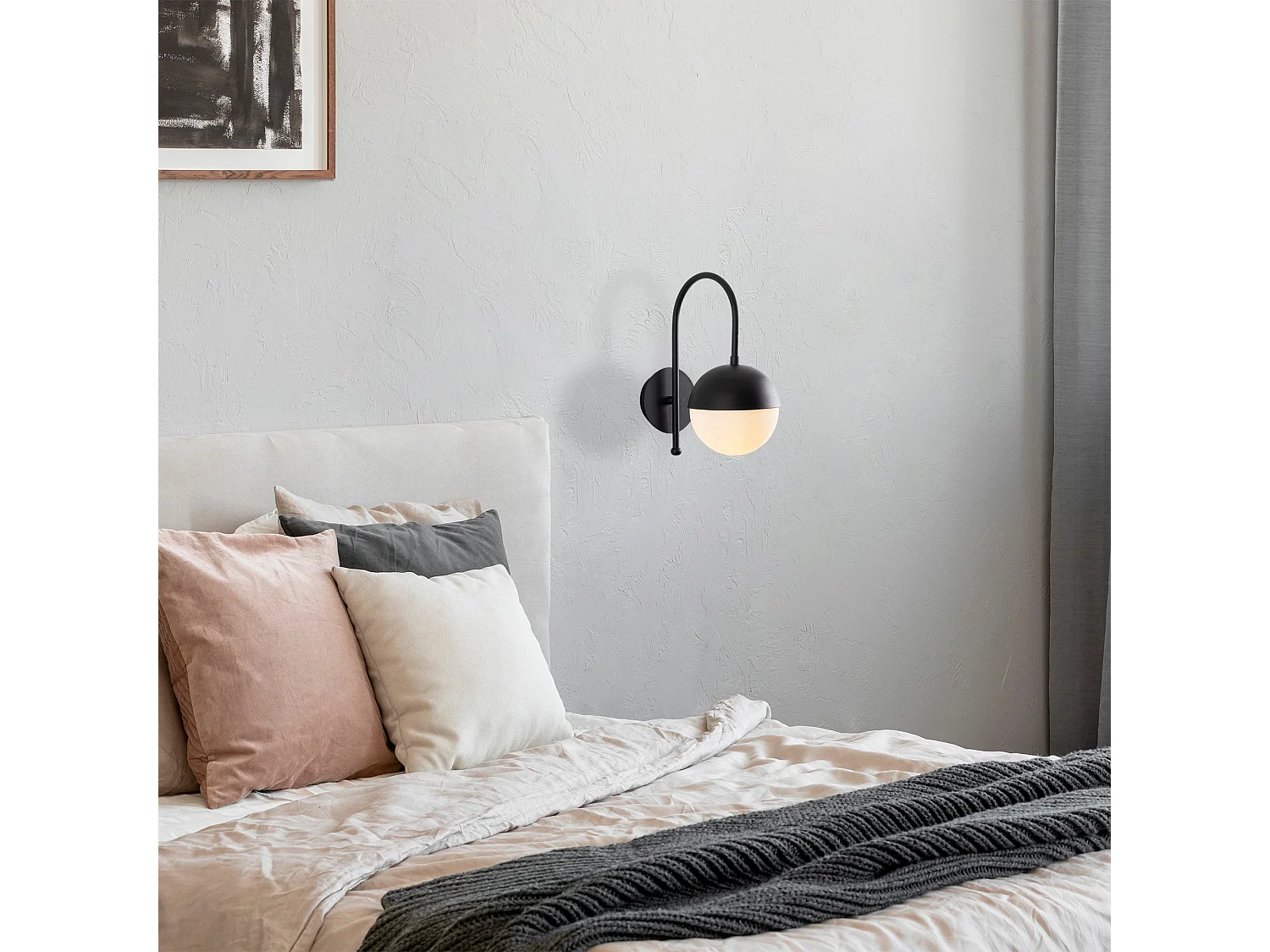 Applique Murale Interieur,  Lampe Murale Industrielle Bois, Noir 15x25x30 Cm