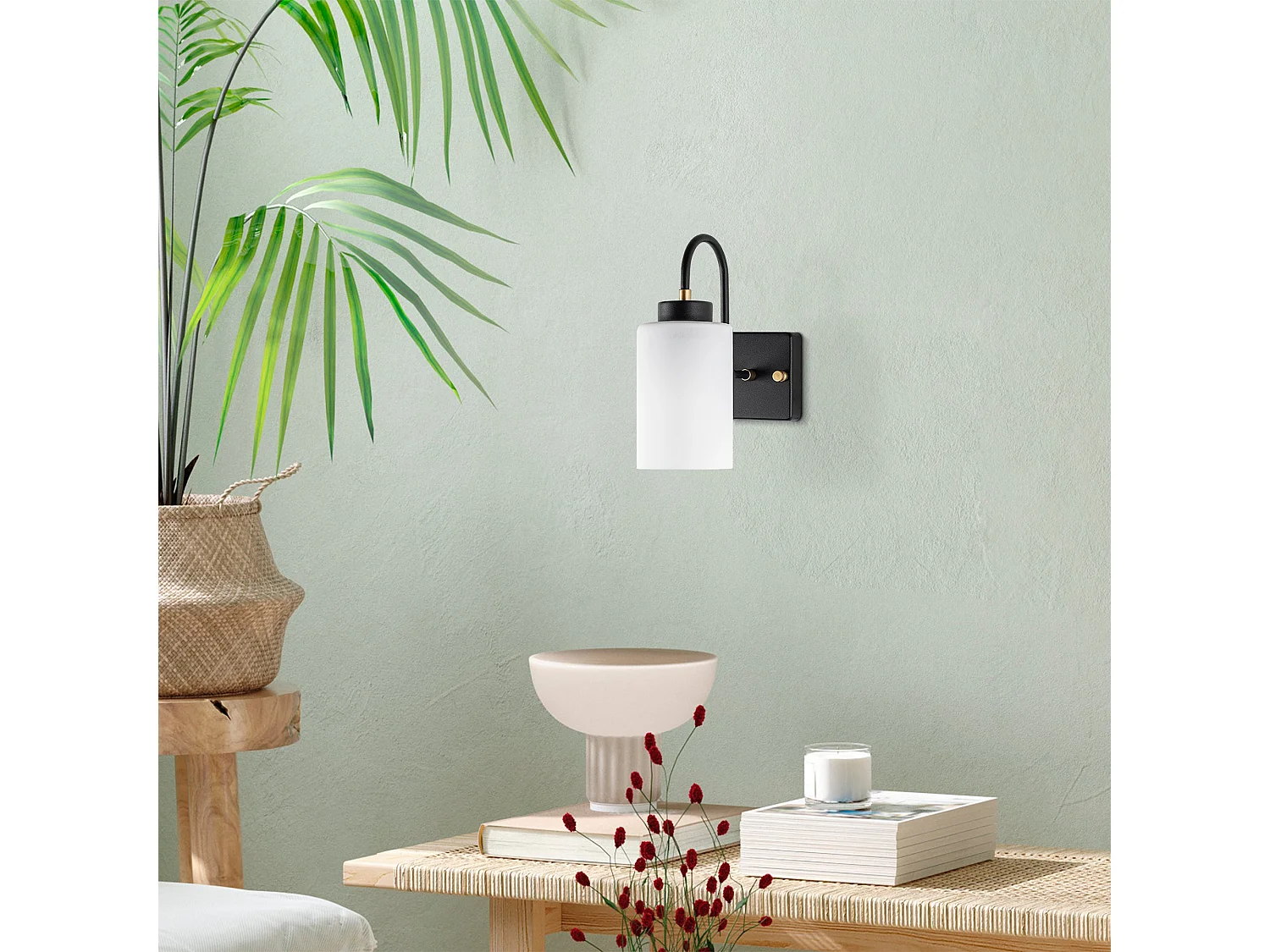 Applique Murale Interieur,  Lampe Murale Industrielle Bois, Or 10x23x24 Cm