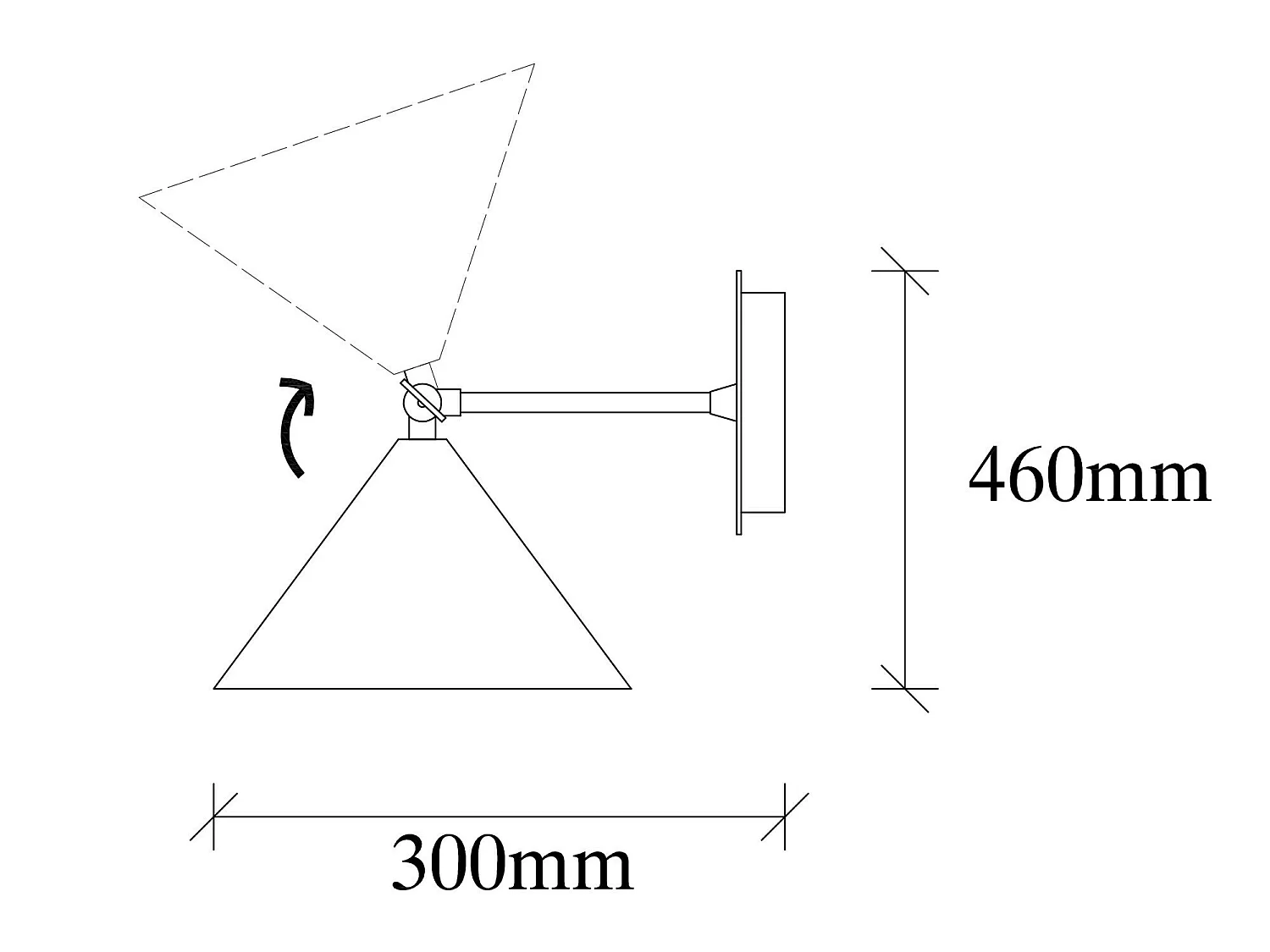 Applique Murale Interieur,  Lampe Murale Industrielle Bois, Blanc 19x26x20 Cm