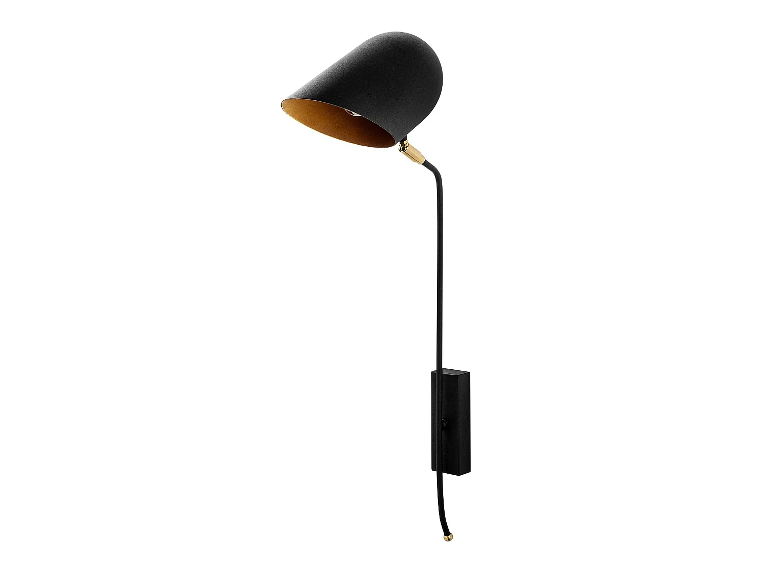 Applique Murale Interieur,  Lampe Murale Industrielle Bois, Noir 12x35x73 Cm