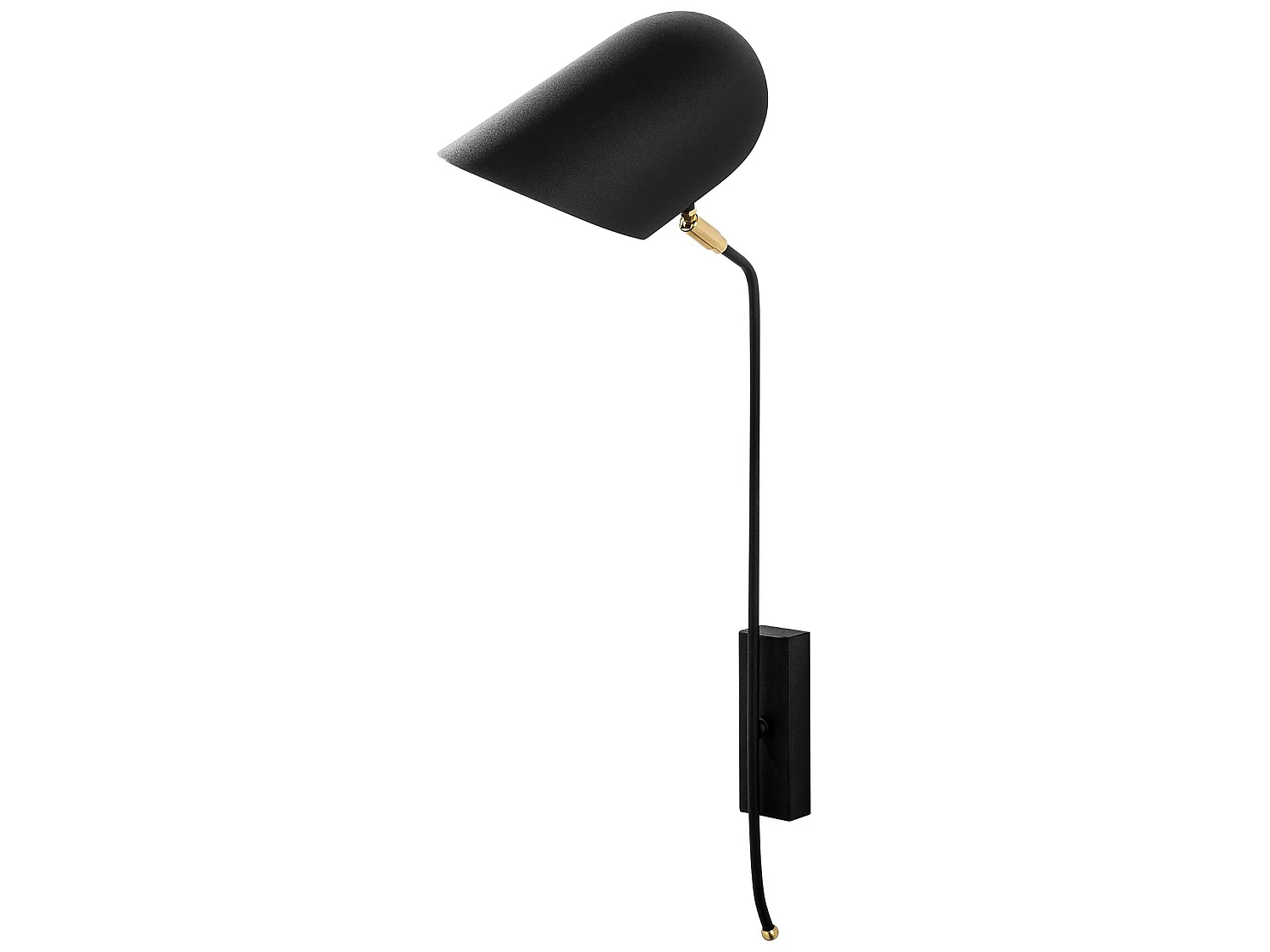 Applique Murale Interieur,  Lampe Murale Industrielle Bois, Noir 12x35x73 Cm