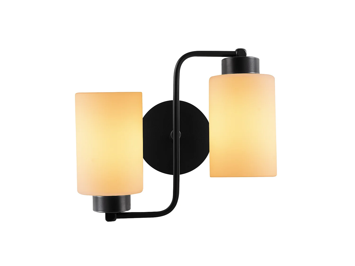 Applique Murale Interieur,  Lampe Murale Industrielle Bois, Noir 32x32x28 Cm