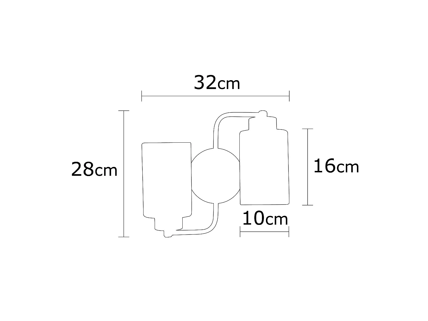Applique Murale Interieur,  Lampe Murale Industrielle Bois, Noir 32x32x28 Cm