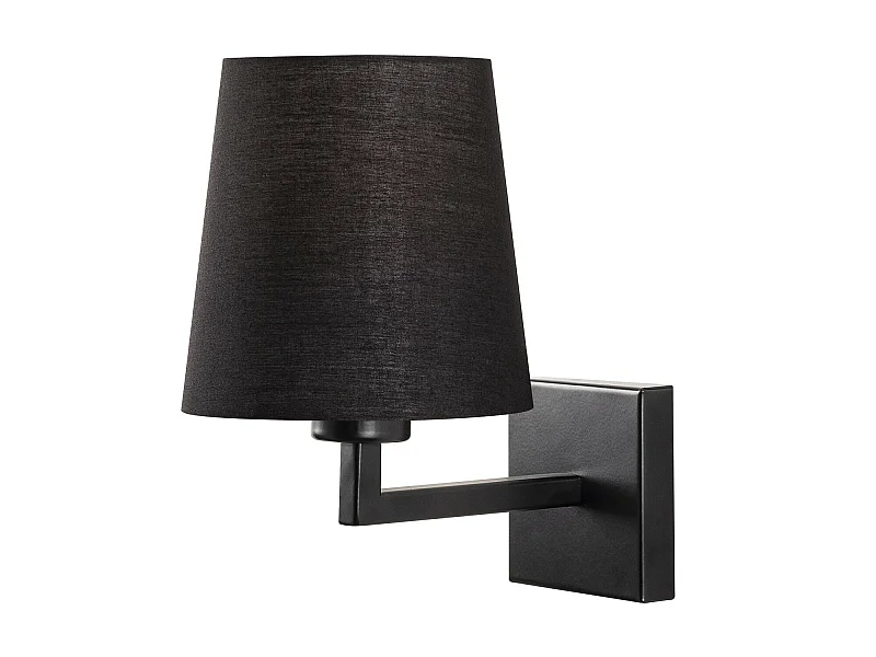 Applique Murale Interieur,  Lampe Murale Industrielle Bois, Noir 18x24x30 Cm